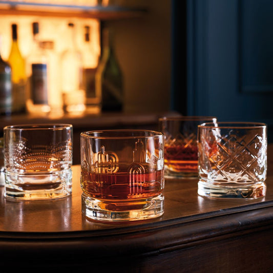 Set of 4 old-fashioned glasses - French Address