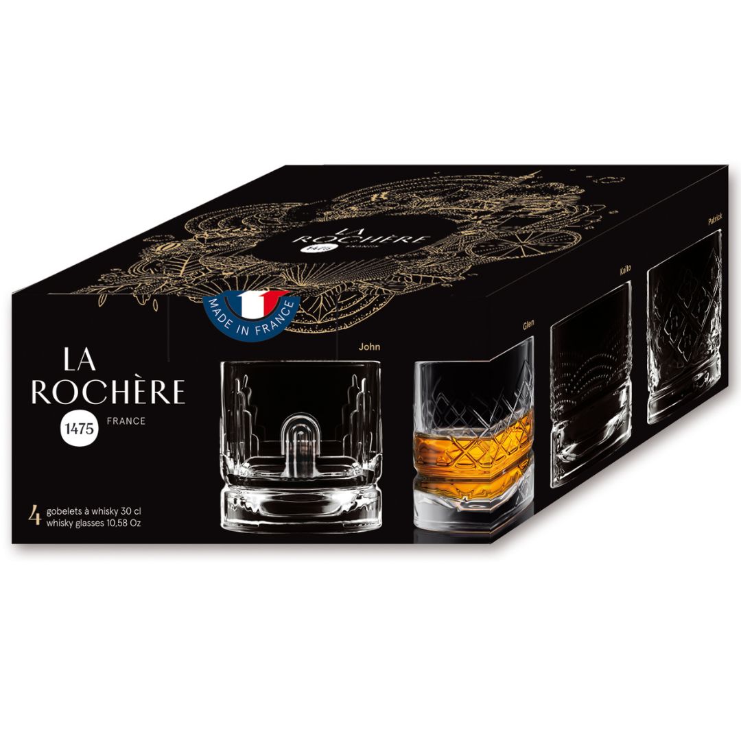 Set of 4 old-fashioned glasses - French Address