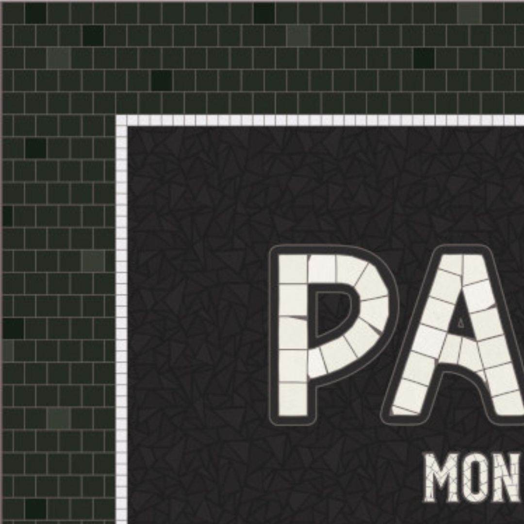 Vinyl Rug 'Paris mon amour' (26 x 39 in) - French Address