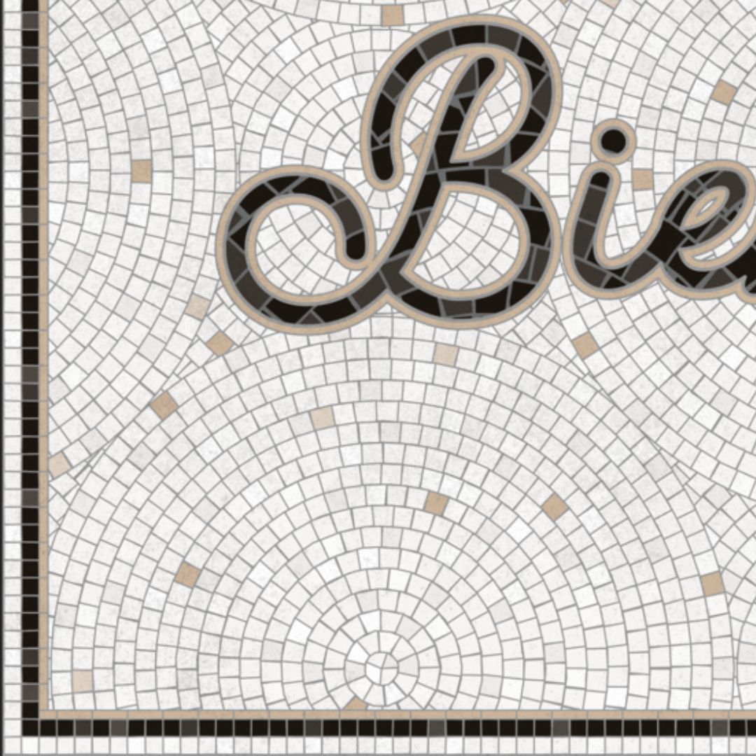 Vinyl Rug 'Bienvenue' (26 x 39 in) - French Address