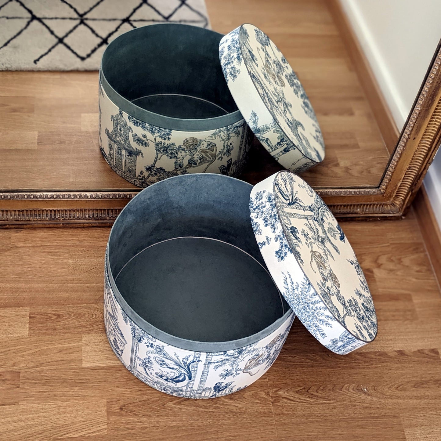 XL Decorative & storage box with toile - French Address