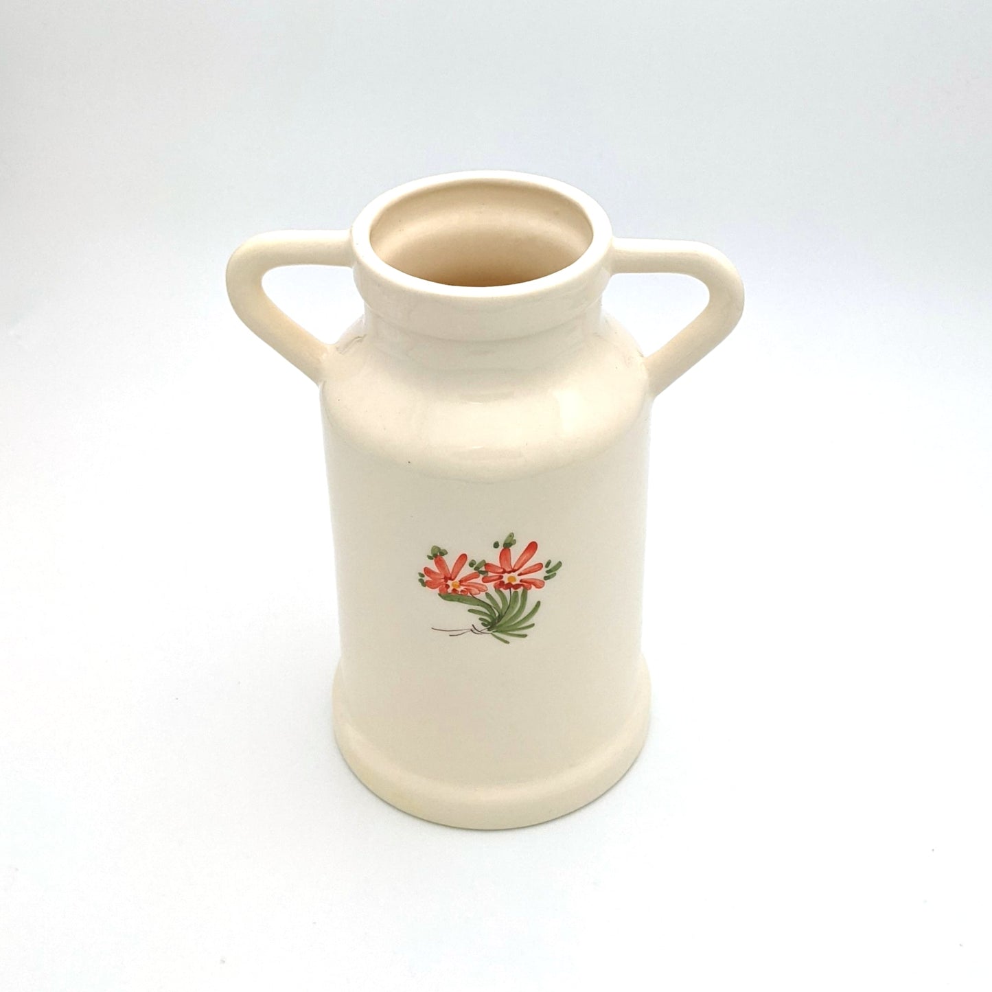 Milk jug - pink & green - French Address