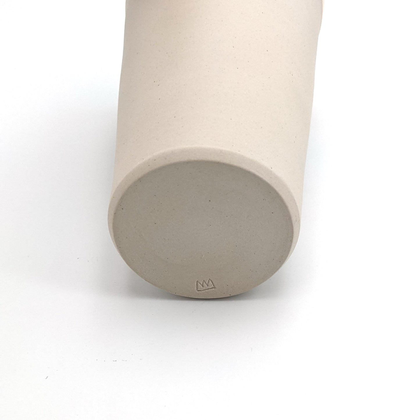 Medium stoneware & gold vase - French Address