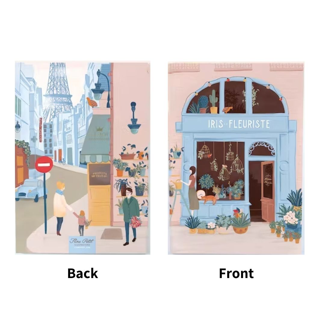 Parisian shops notebooks (x5) - French Address