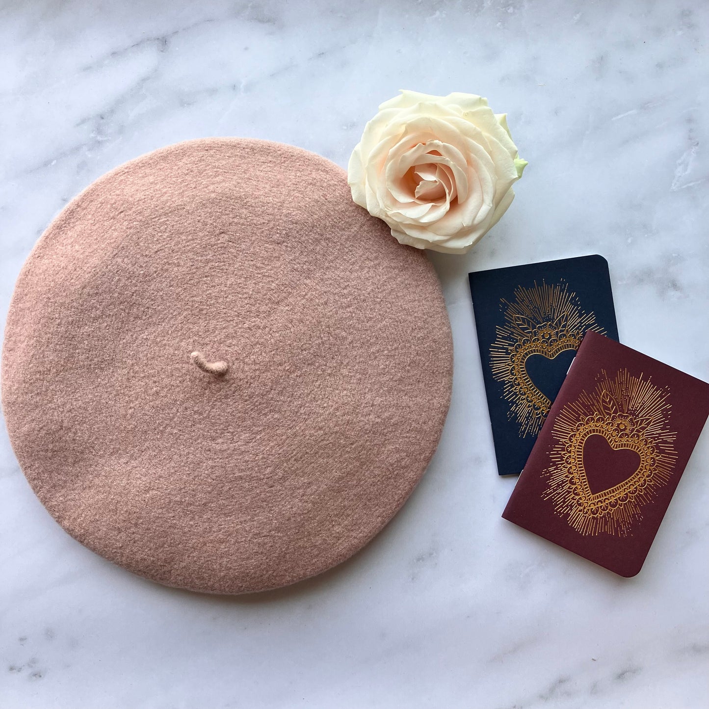 French beret - Powder pink - French Address