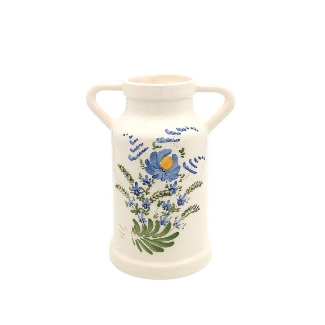 Milk jug - blue & green - French Address