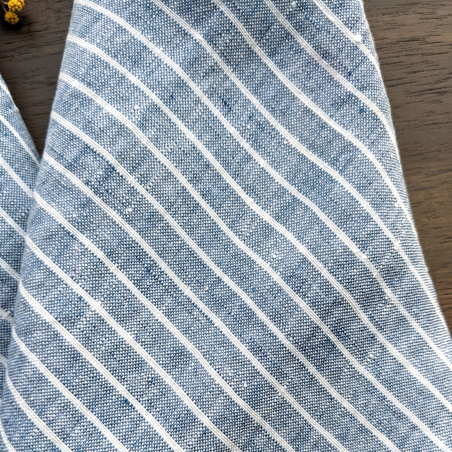 Striped napkins - French blue (x2) - French Address