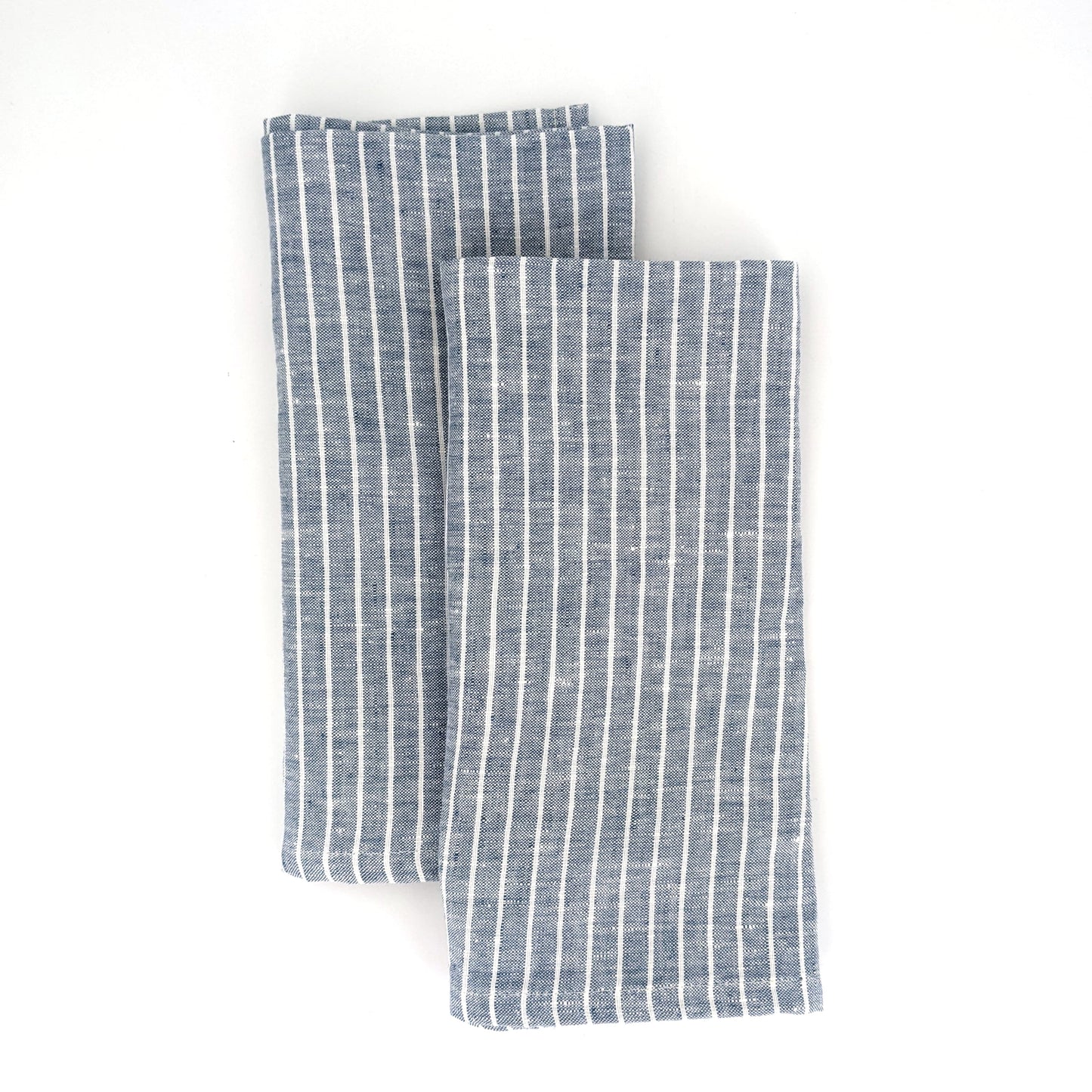 Striped napkins - French blue (x2) - French Address