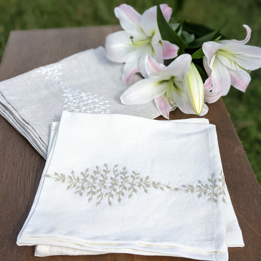 French linens for French country house style. Charvet French are top quality French linens. 