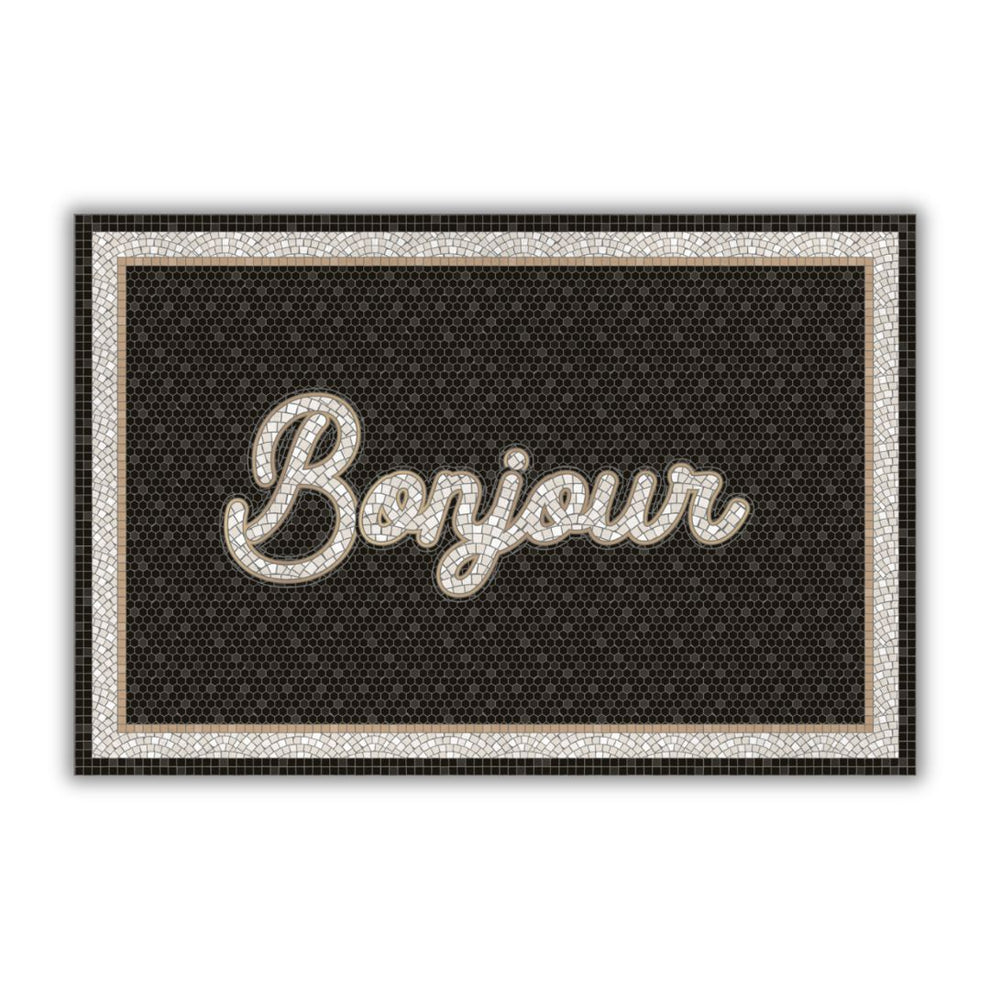 Vinyl Rug 'Hello' in French – French Address