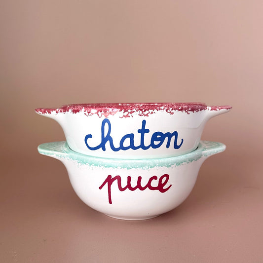Set of 2 French bowls for kids - French Address