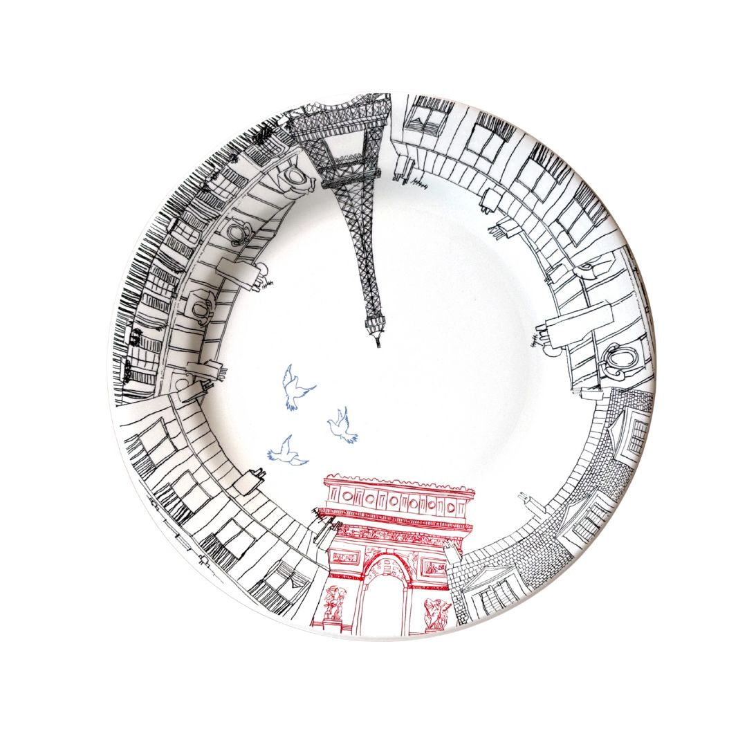 Gien dessert plates (x4) - Paris edition - French Address