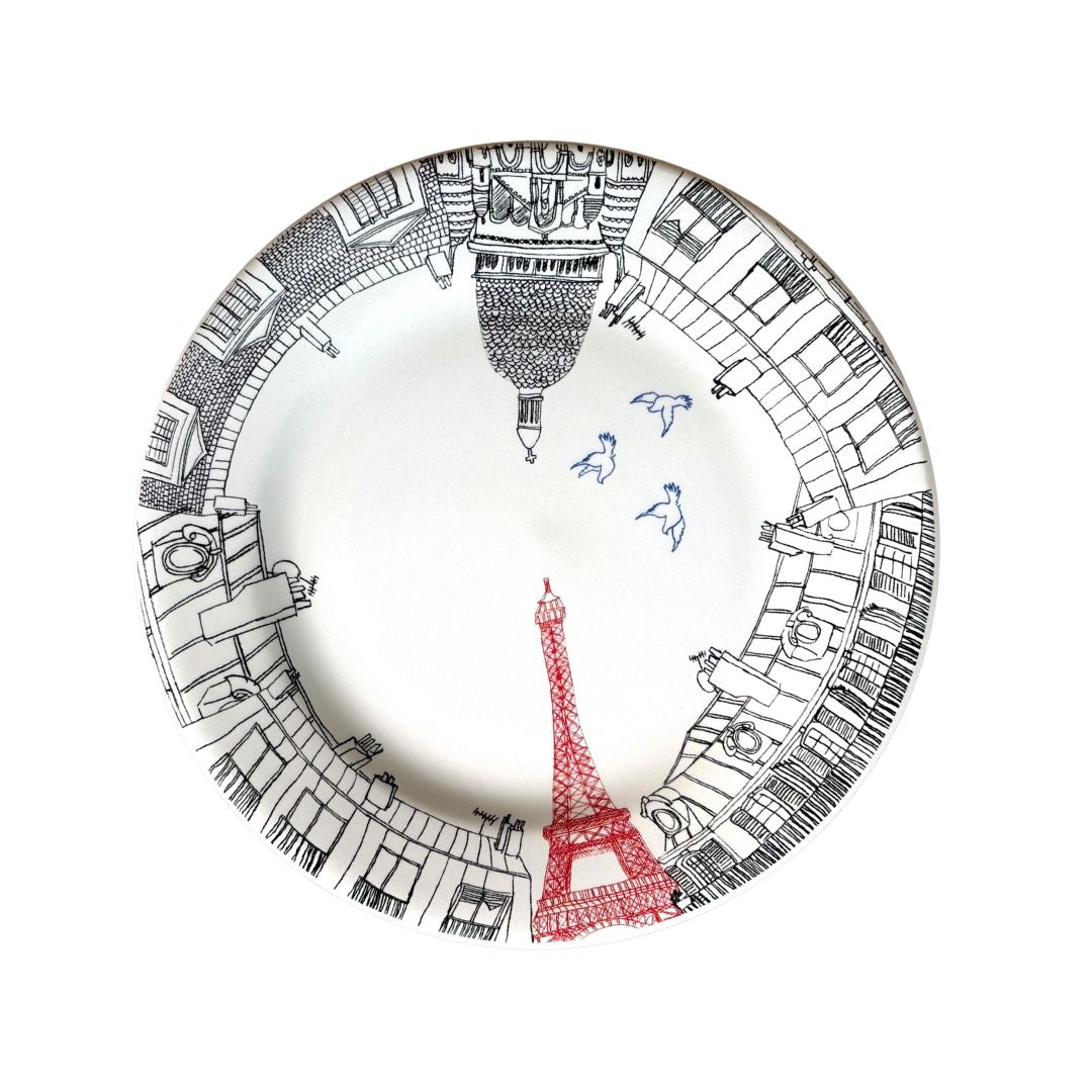 Gien dessert plates (x4) - Paris edition - French Address
