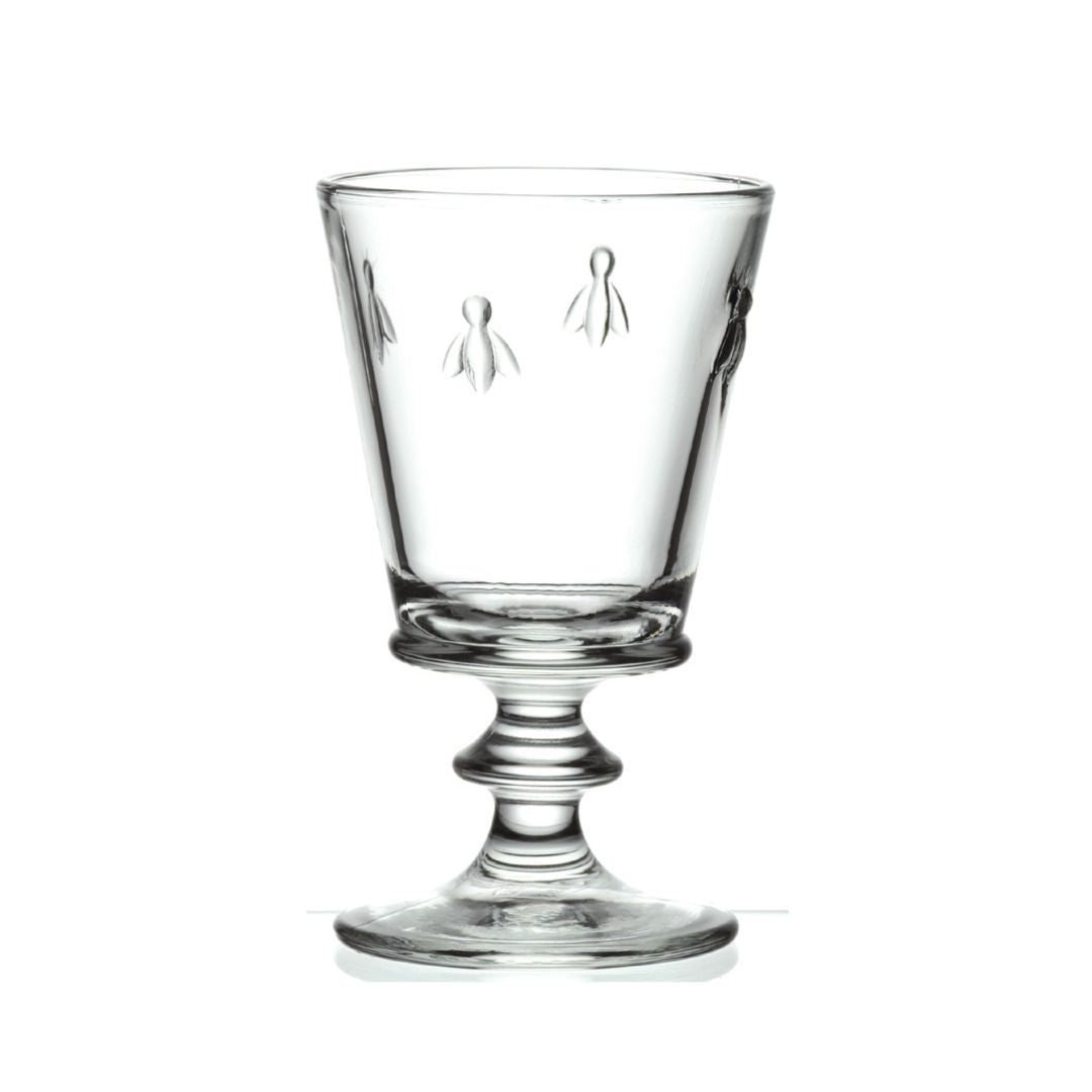 Set of 4 Bee wine glasses - French Address