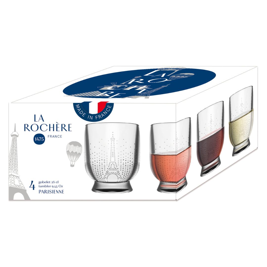 Set of 4 Paris drinking cups - French Address