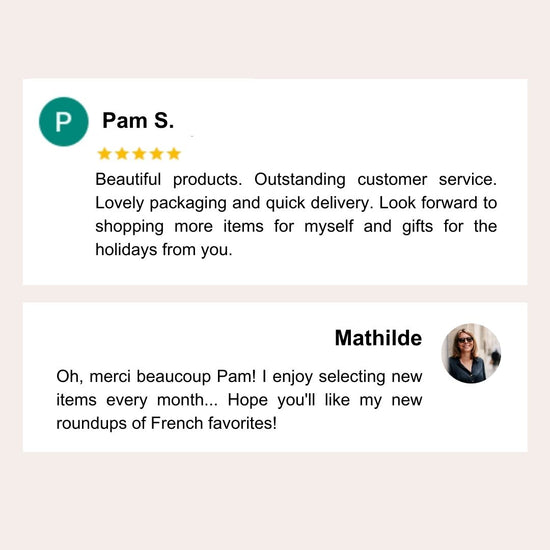 French Adress customer review