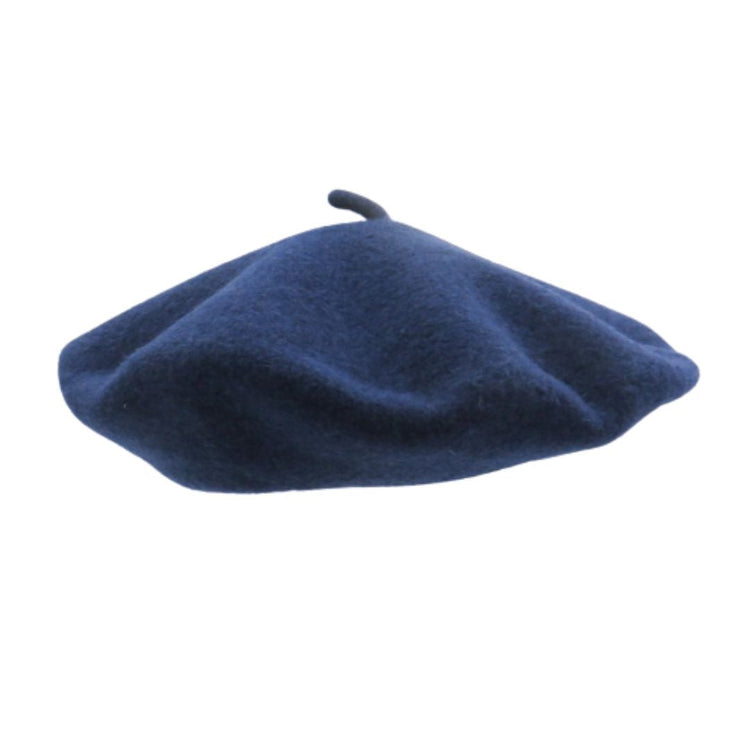 French beret in pure wool in navy color for kids – French Address