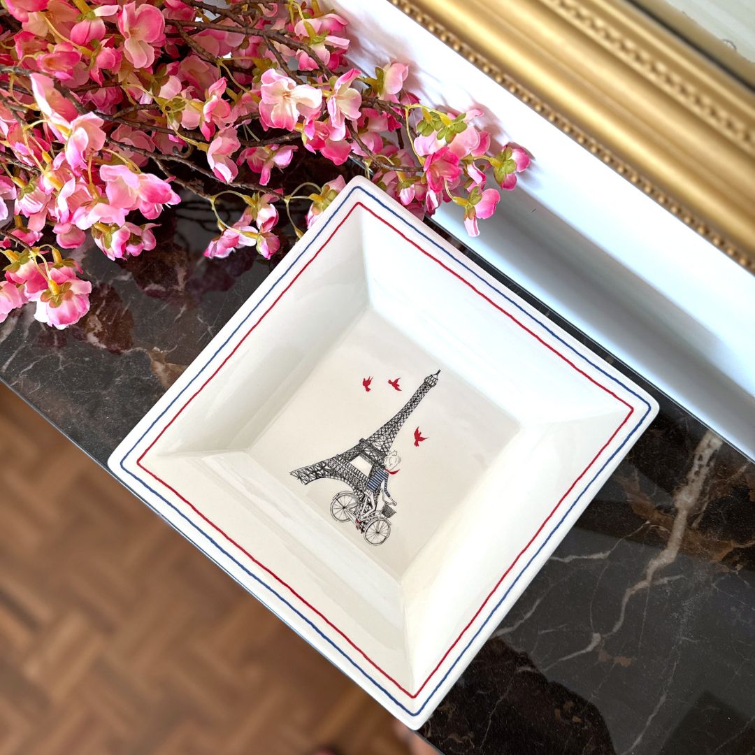 Gien trinket dish (large size)- Paris edition - French Address