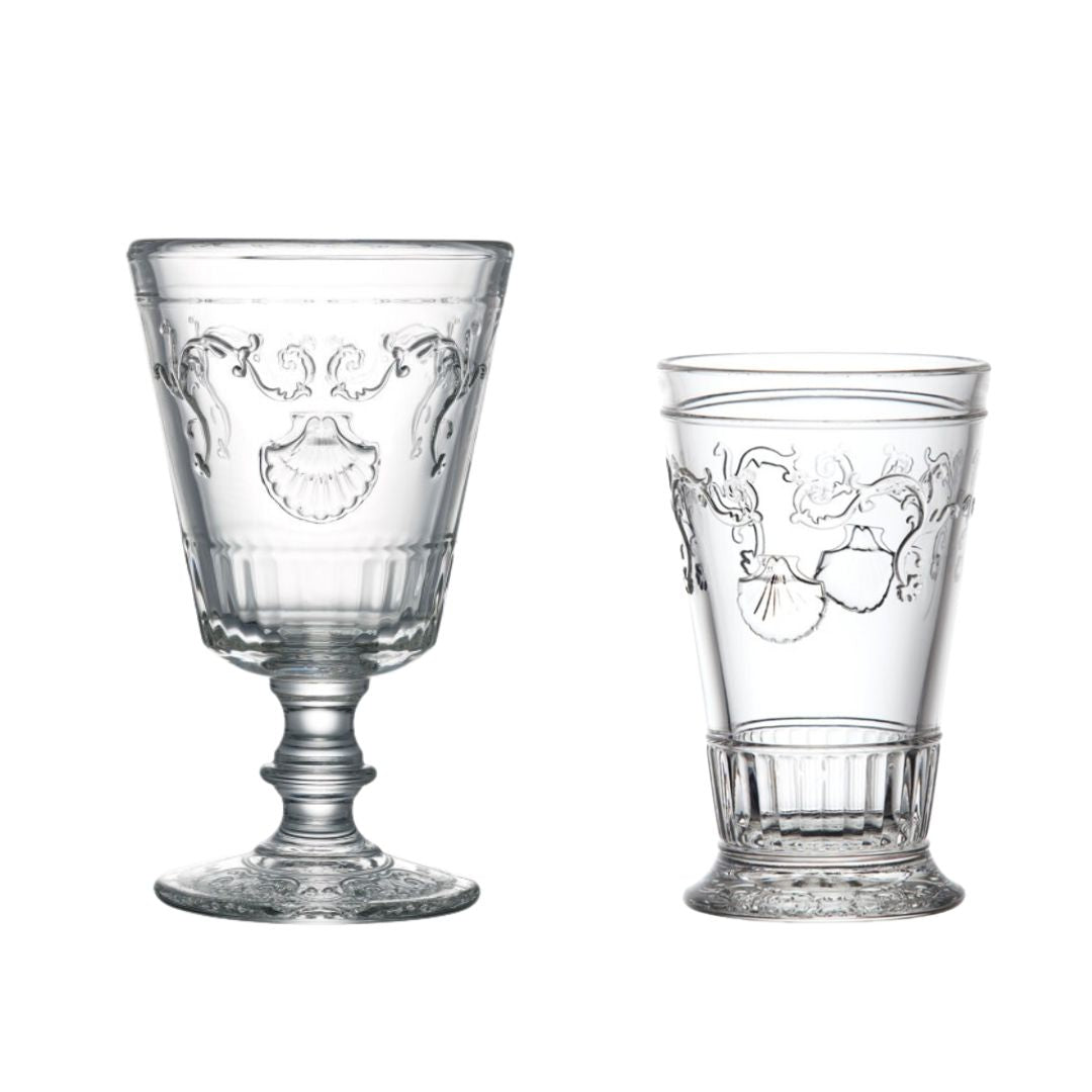 Set of 6 Versailles wine glasses and 6 drinking cups – French Address