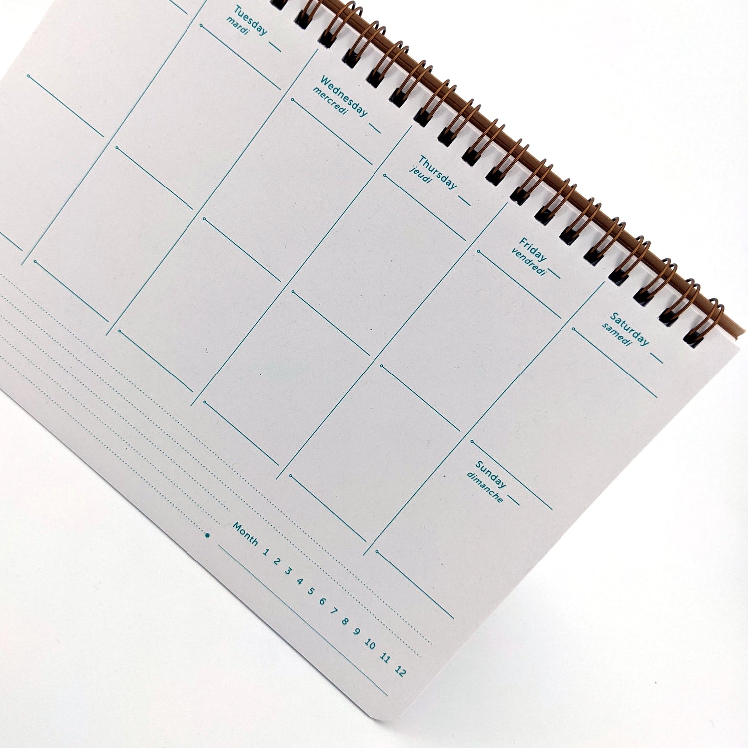 Weekly Planner and Notebook, french