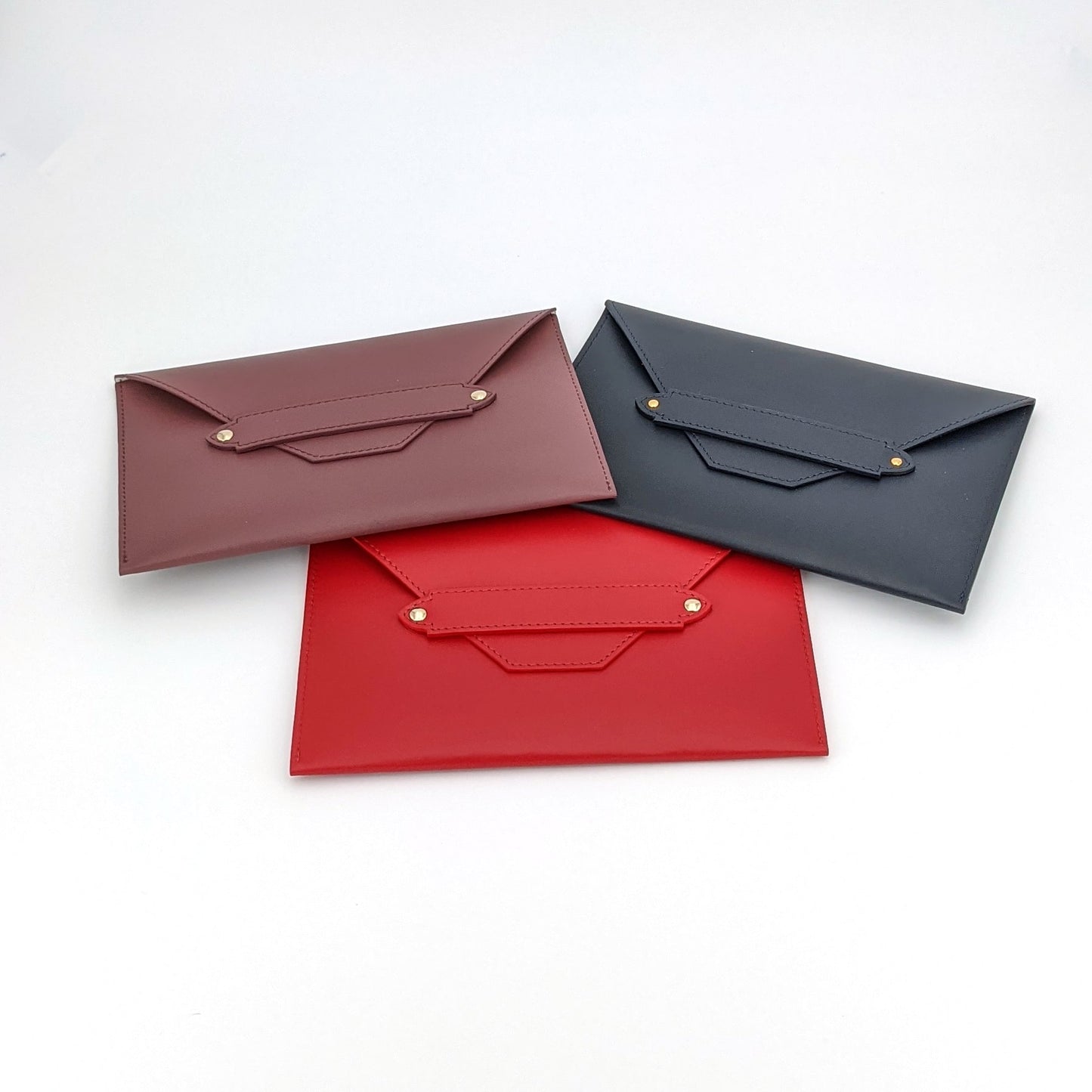 Leather pouch - nostalgia rose - French Address