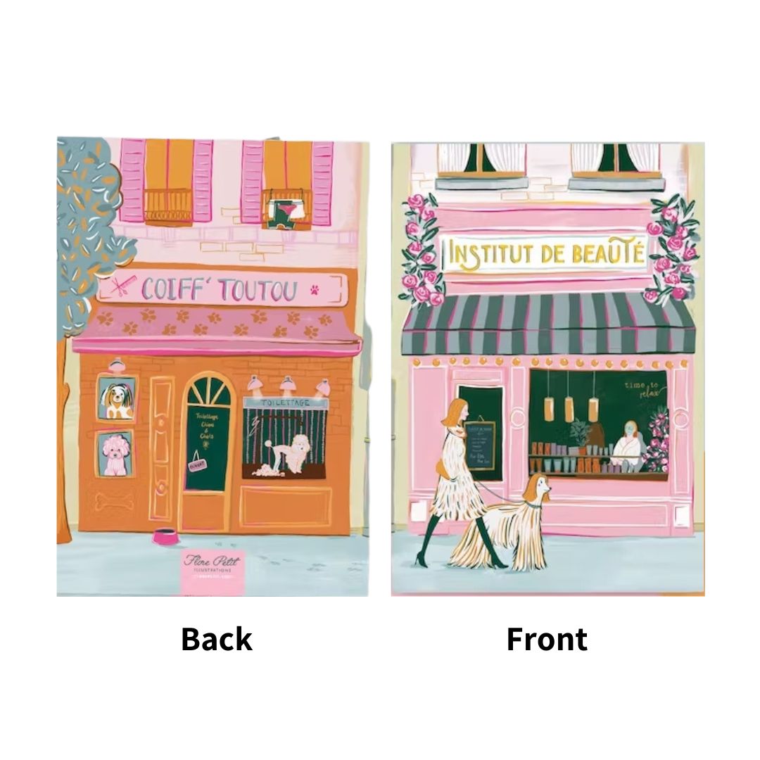 Parisian shops notebooks (x5) - French Address