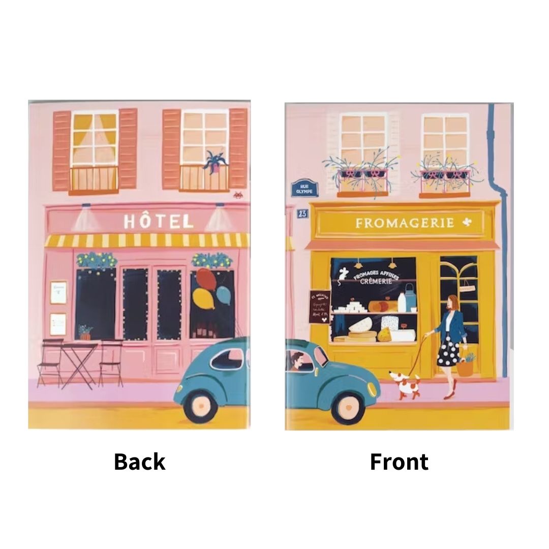 Parisian shops notebooks (x5) - French Address