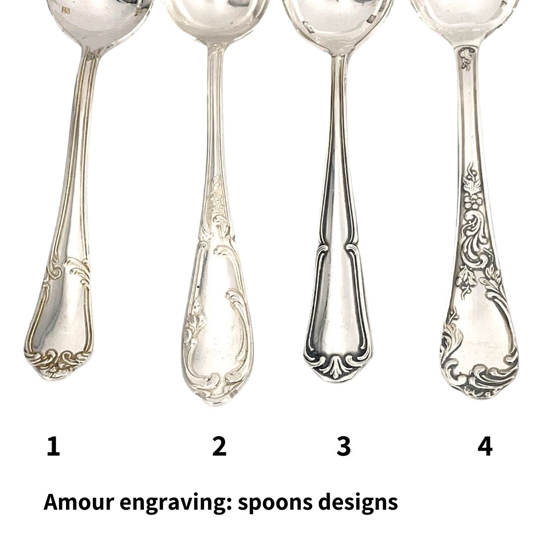 Antique silver spoon - French Address