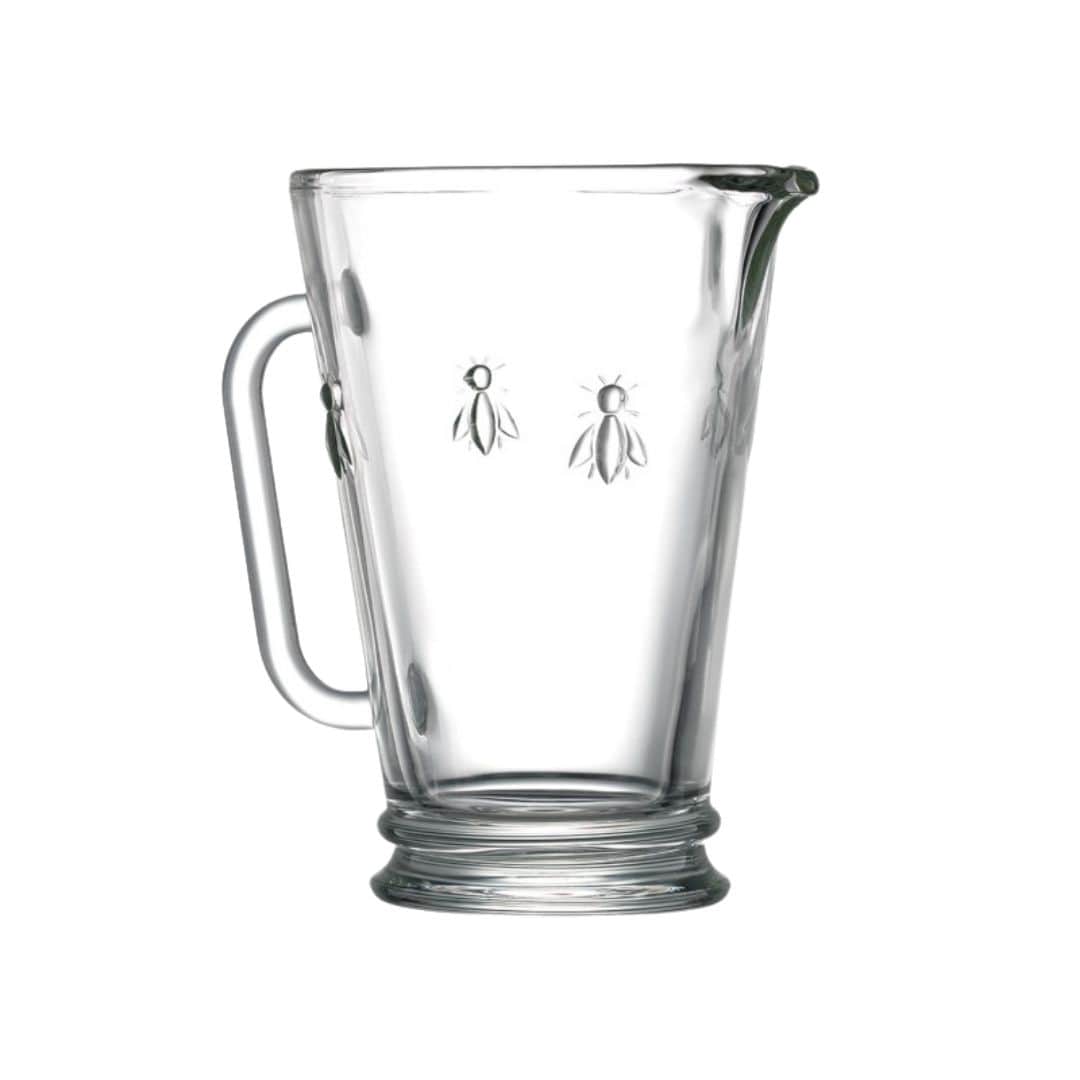 Bee glass pitcher - French Address