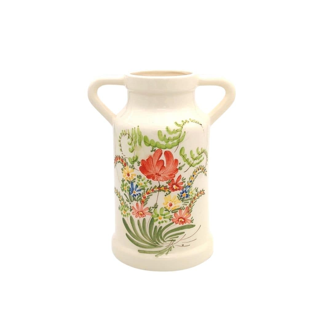 Milk jug - pink & green - French Address