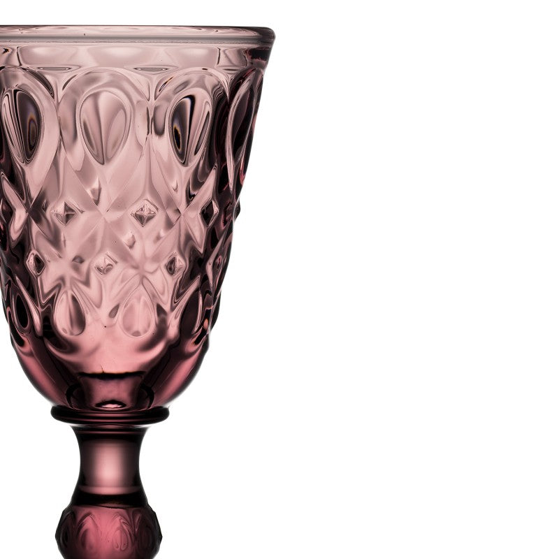 Renaissance wine glasses (x2) - pink - French Address