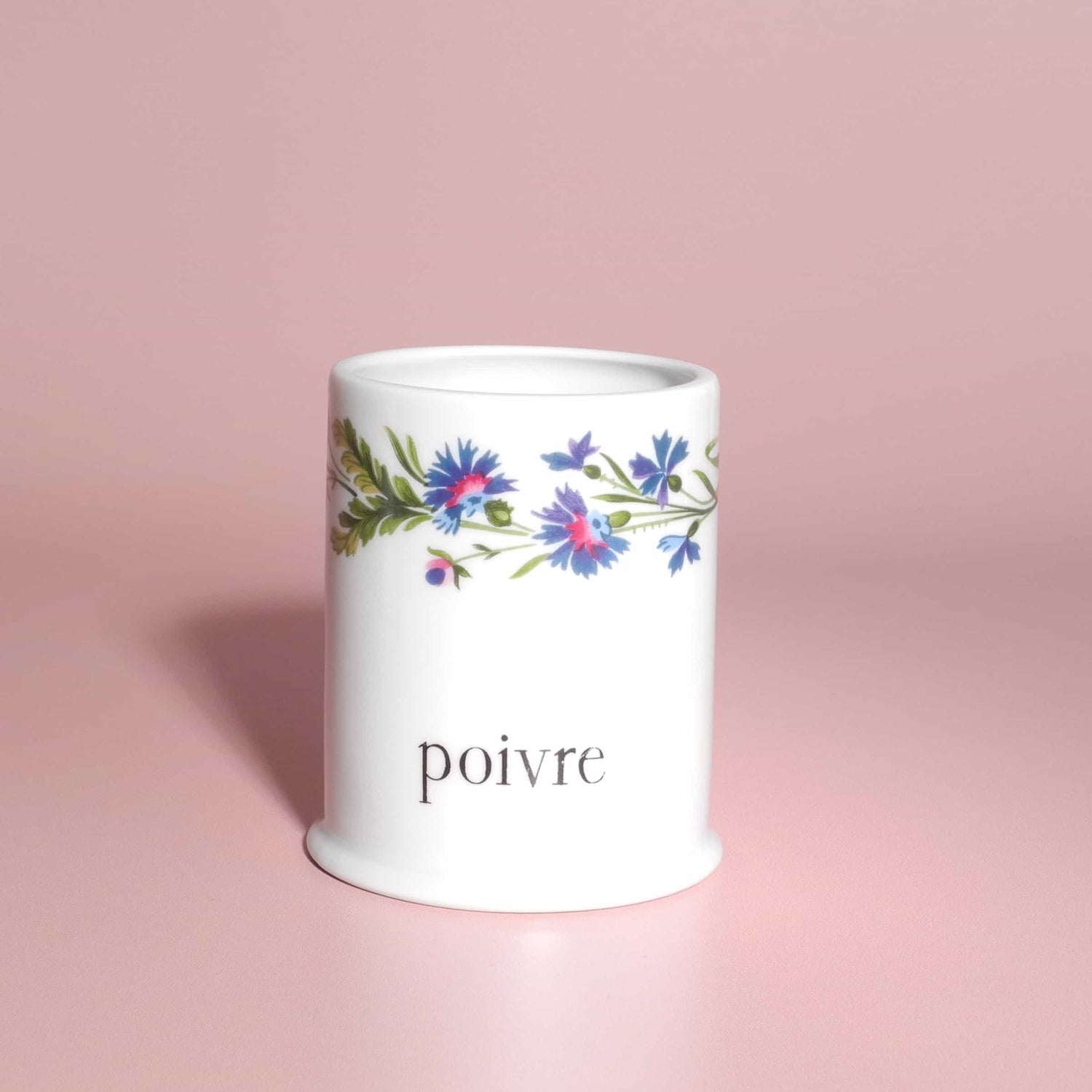 Vintage set of porcelain pots with floral design - French Address