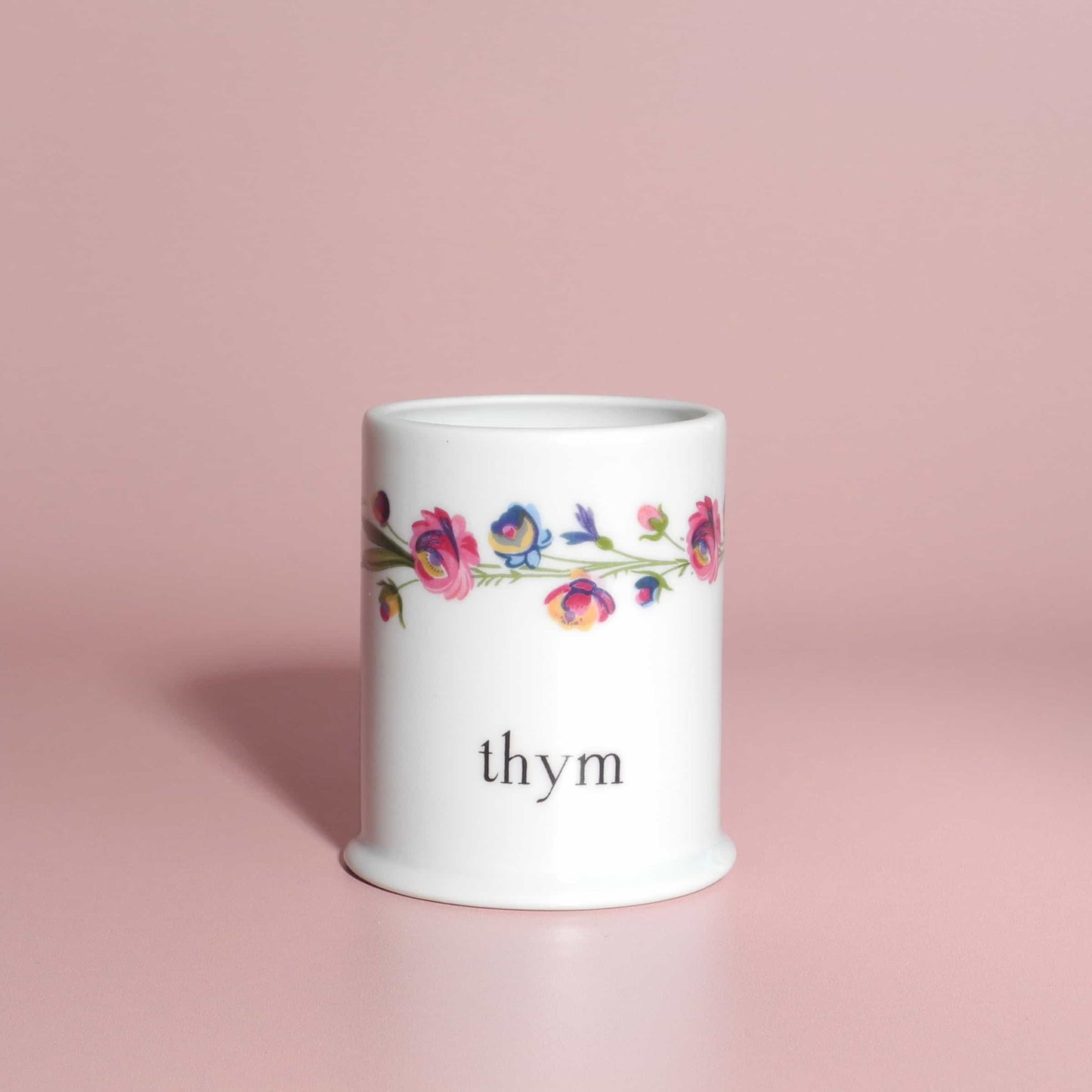 Vintage set of porcelain pots with floral design - French Address