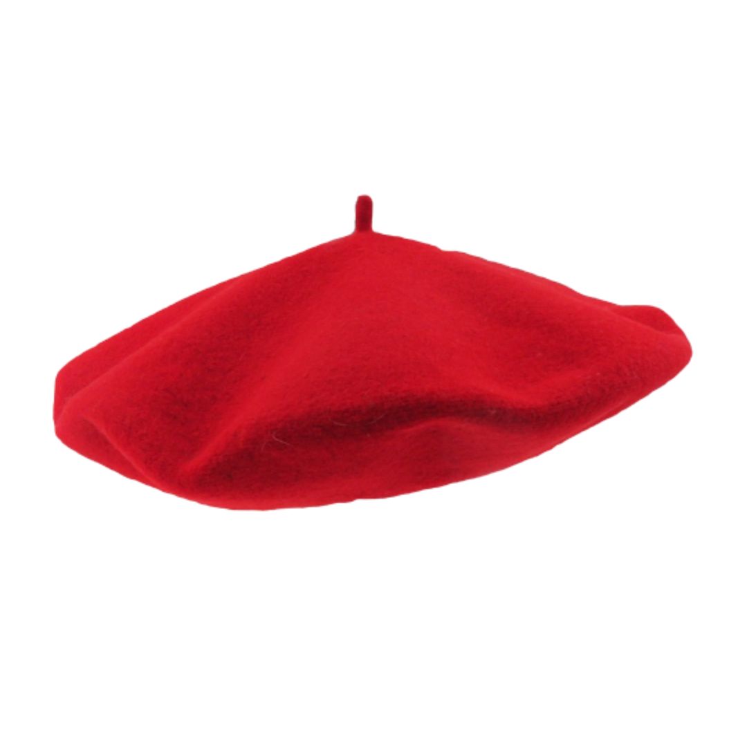 French beret Red - Adult size - French Address