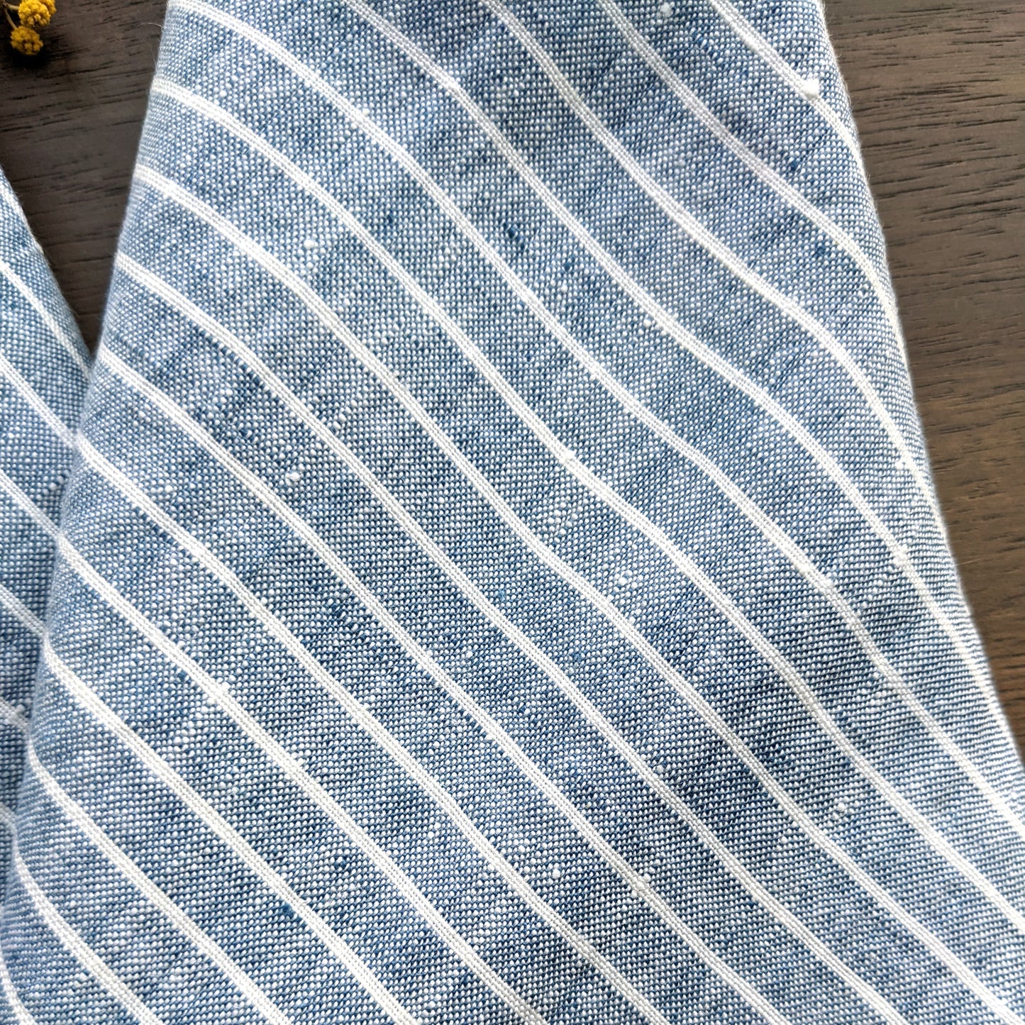 Set of 4 Striped napkins - French blue - French Address