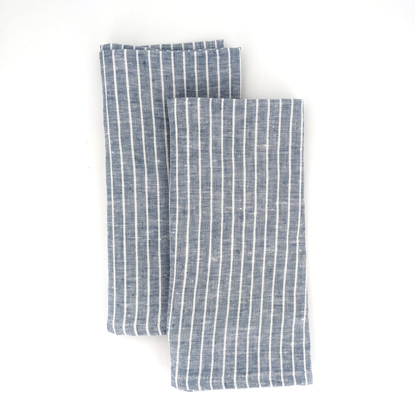 Set of 4 Striped napkins - French blue - French Address