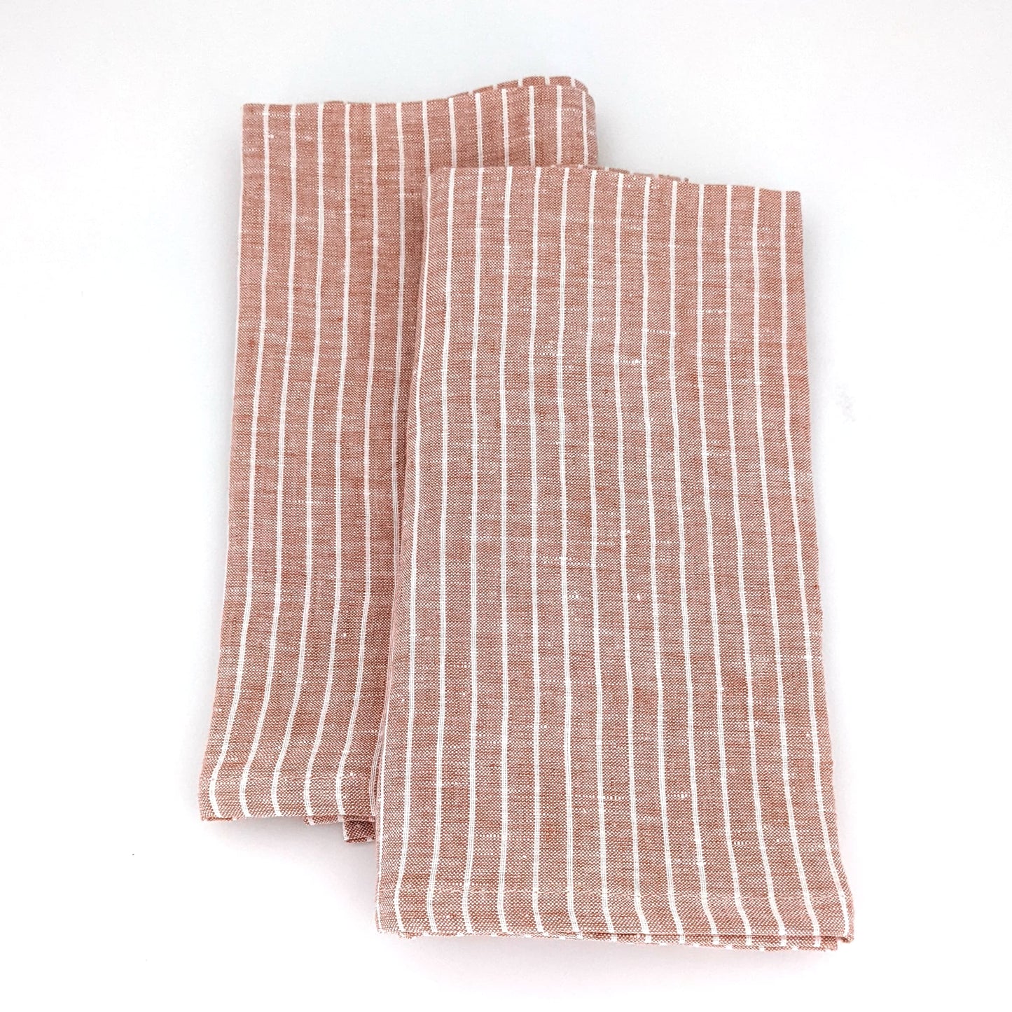 Set of 4 Striped napkins - red - French Address