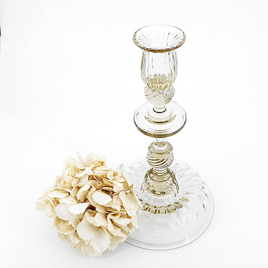 Glass candleholder - French Address