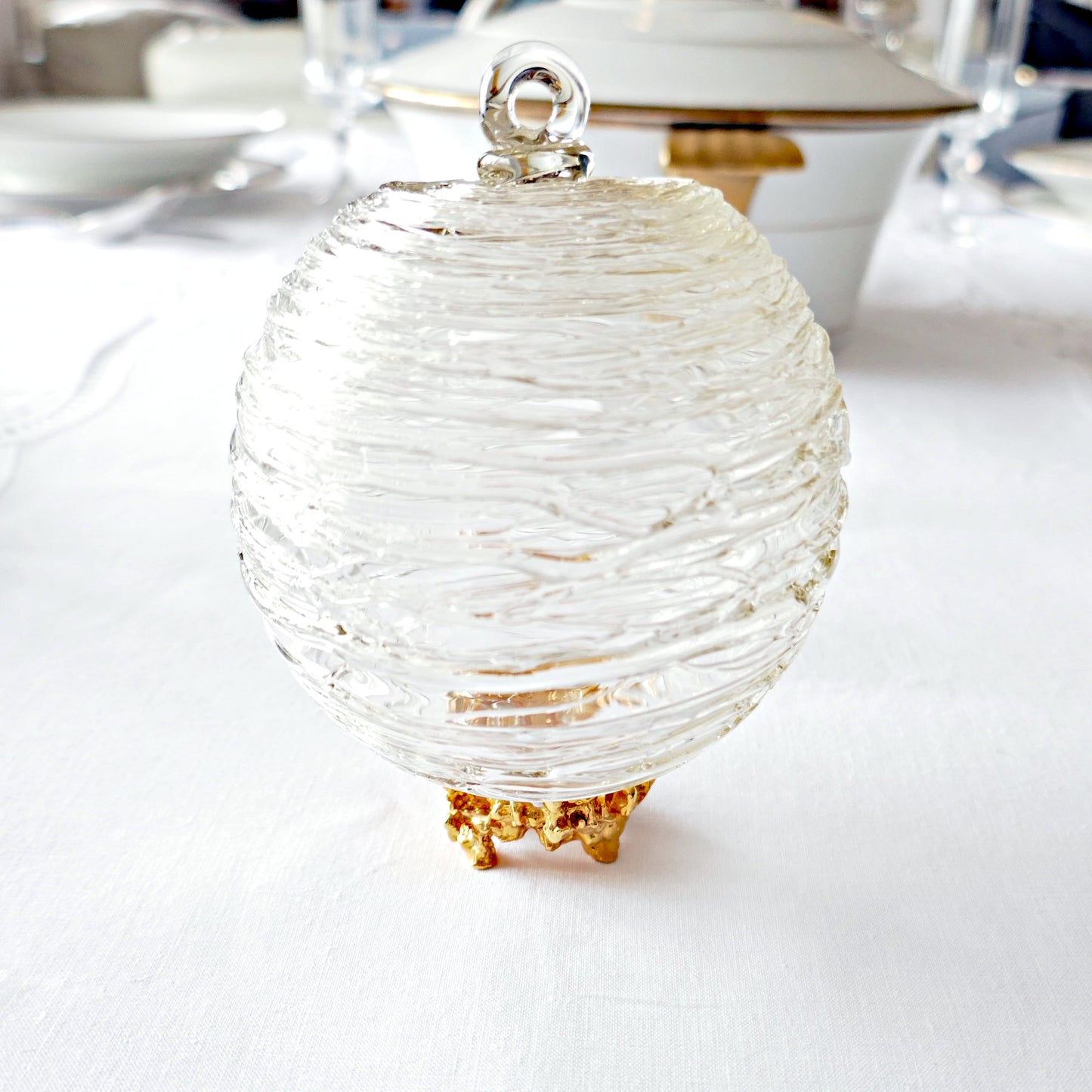 Glass bulb - spun sugar - French Address