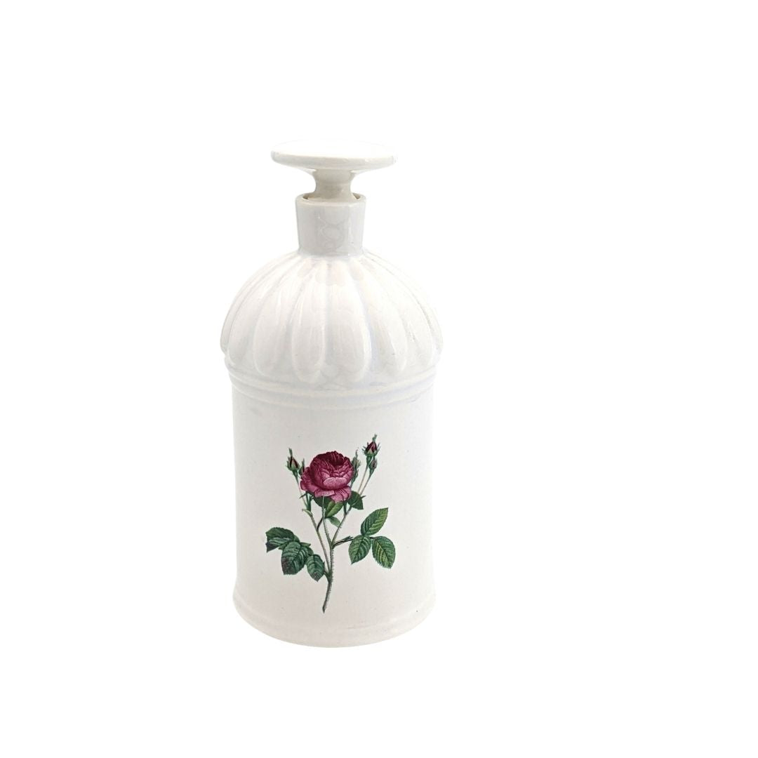 Vintage ceramic bottle Rose - French Address